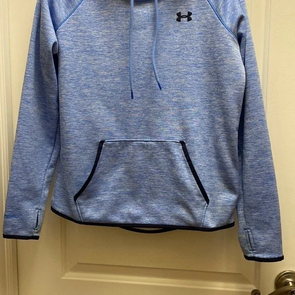 Under Armour storm woman’s medium blue pullover hooded sweatshirt hoodie - Picture 3 of 8